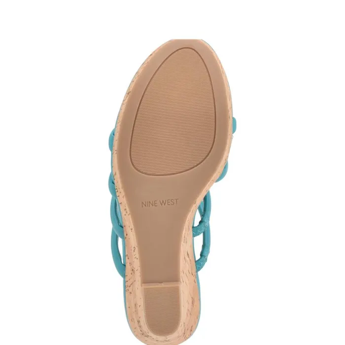 Haloway Espadrille Wedge Sandals Teal Women Nine West Sandals