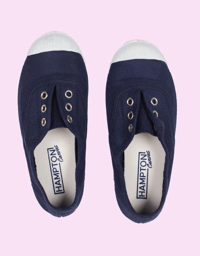 Hampton Canvas Plum Plimsolls Blue Children Monsoon Girls039 Shoes and Sandals