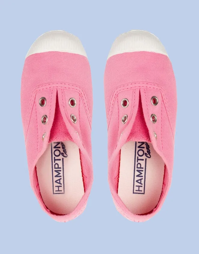 Hampton Canvas Plum Plimsolls Pink Children Monsoon Girls039 Shoes and Sandals