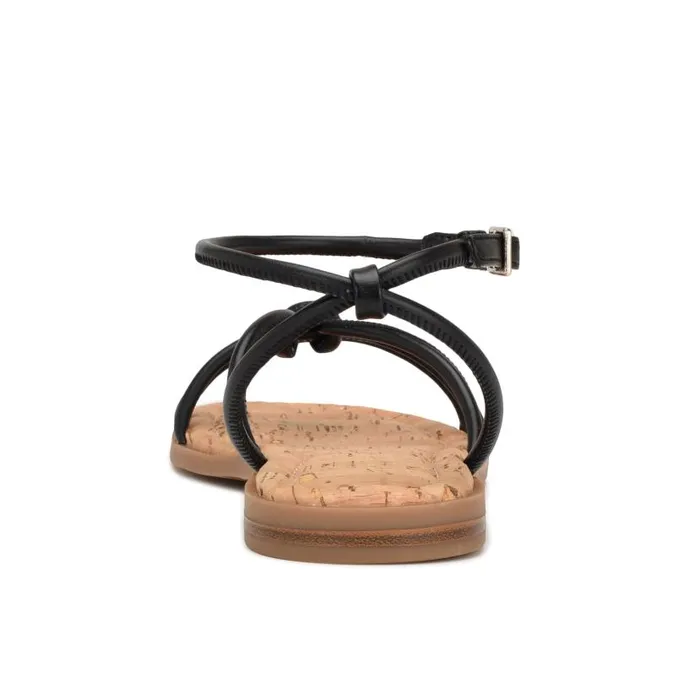 Hanklee Ankle Strap Flat Sandals Black Women Nine West Sandals