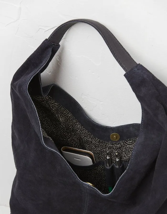 Hattie Scoop Hobo Bag Dark Navy Women FatFace Bags and Purses