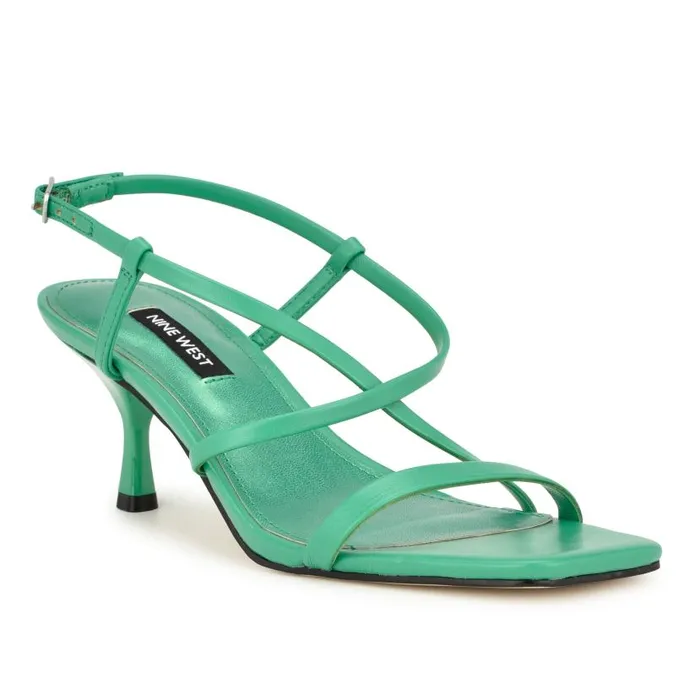 Haya Strappy Sandals Green Women Nine West Sandals