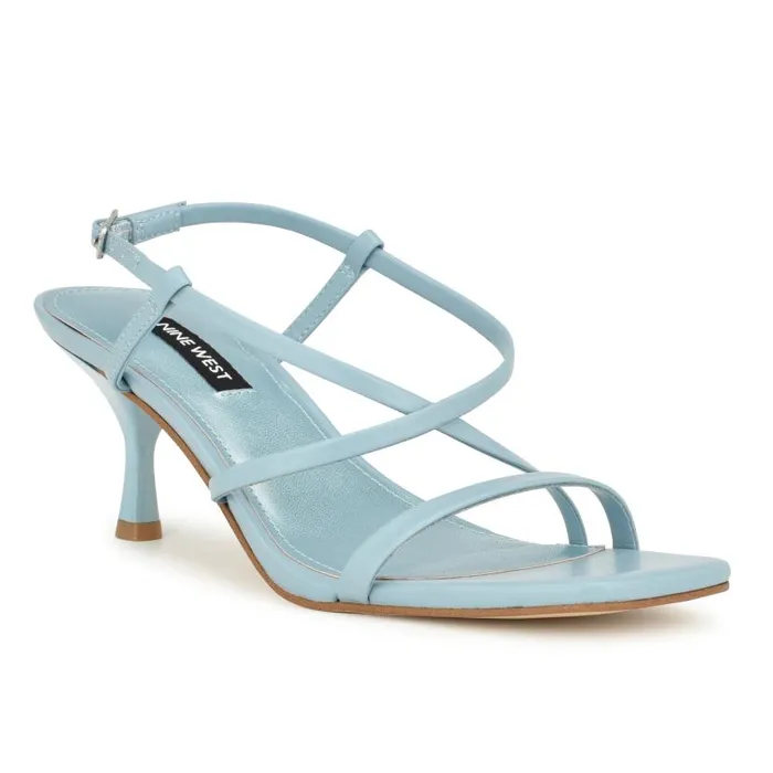 Haya Strappy Sandals Light Blue Women Nine West Sandals