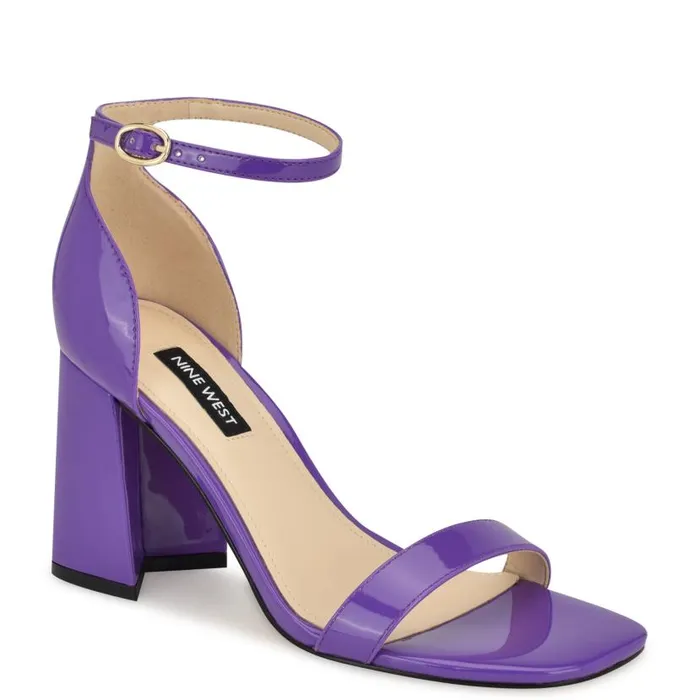 Ilea Ankle Strap Sandals Bright Purple Women Nine West Sandals