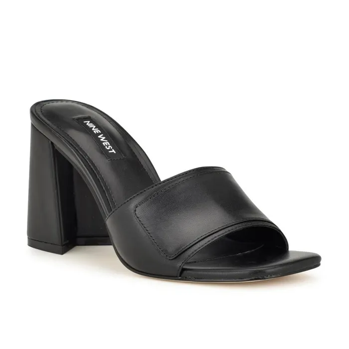 Iriss Slide Sandals Black Women Nine West Sandals