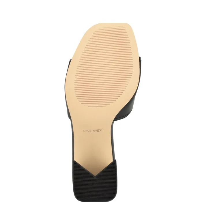 Iriss Slide Sandals Black Women Nine West Sandals