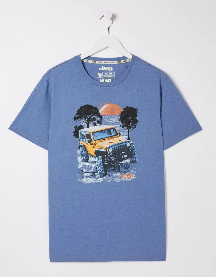 Jeep Scene TShirt Blue MenWomen FatFace TShirts