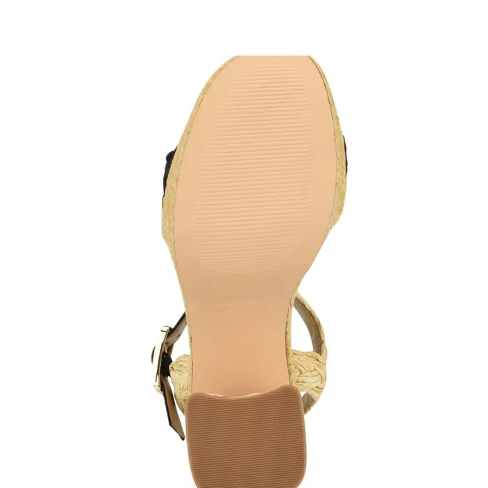 Jolane Espadrille Platform Sandals Naturalblack Women Nine West Sandals