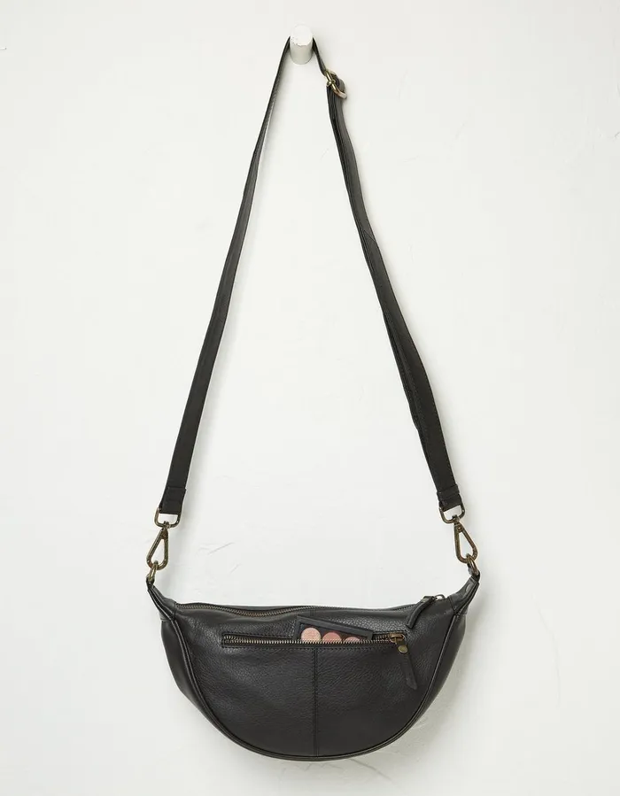Jovie Half Moon Sling Bag Black Women FatFace Bags and Purses