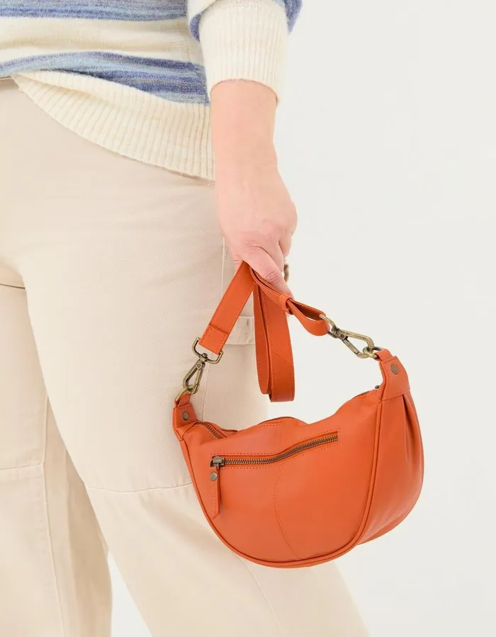 Jovie Half Moon Sling Bag Orange Women FatFace Bags and Purses