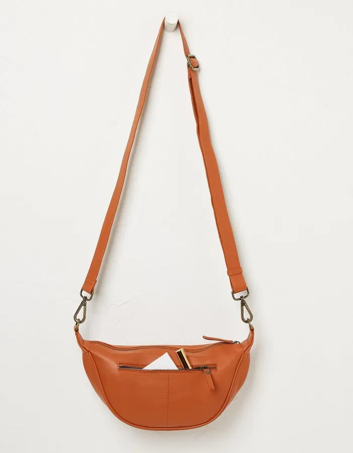 Jovie Half Moon Sling Bag Orange Women FatFace Bags and Purses