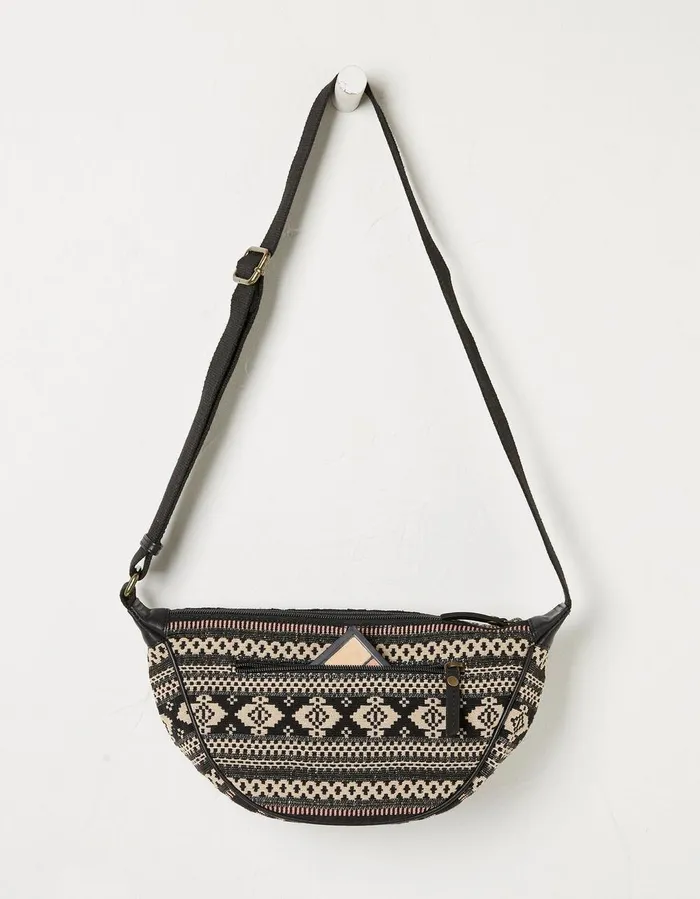Jovie Sling Woven Bag Black Women FatFace Bags and Purses
