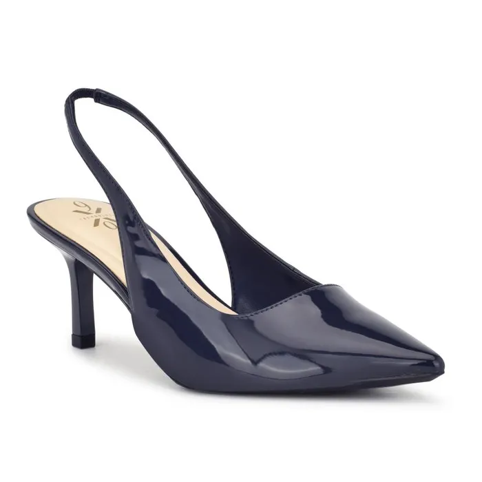 Kately 92159 Slingback Pumps Dark Blue Women Nine West Heels