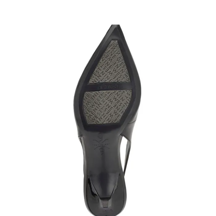 Kately 92159 Slingback Pumps Jet Black Women Nine West Heels