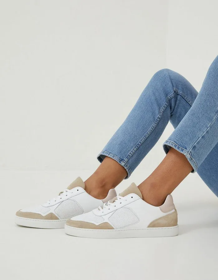 Keira Skater Trainers Natural Women FatFace Trainers