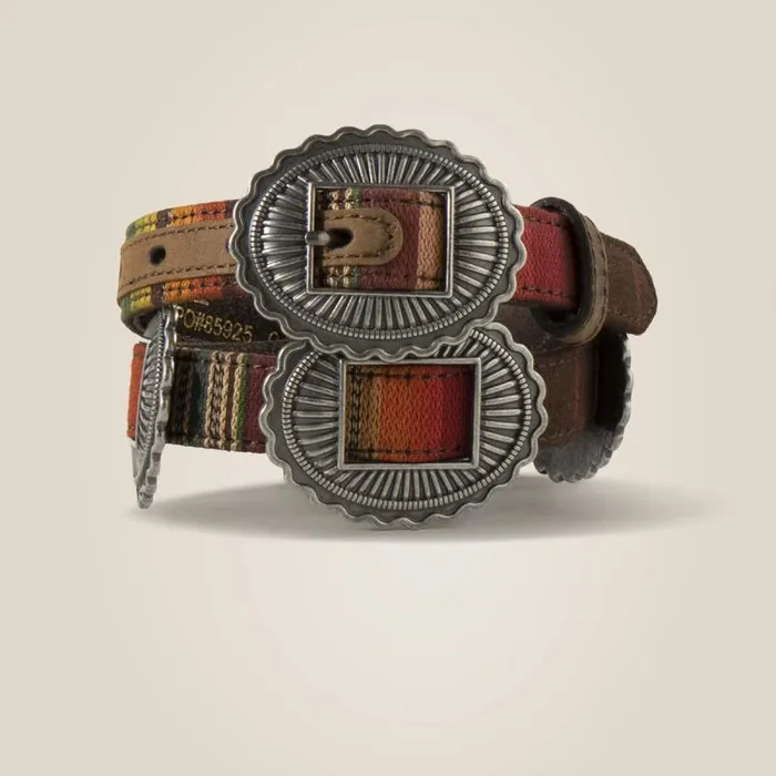Kids Belts Ariat Oval Concho Serape Belt Multi