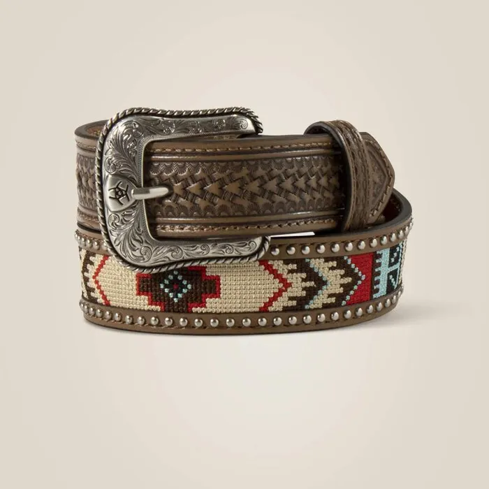 Kids Belts Ariat Southwest Stitch Multi Belt Tan