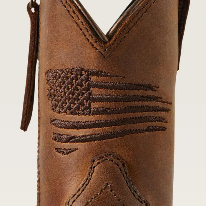 Kids Big Kids039 Footwear Ariat Anthem Patriot Western Boot Distressed Brown Kids Big Kids039 Footwear Ariat Anthem Patriot Western Boot Distressed Brown