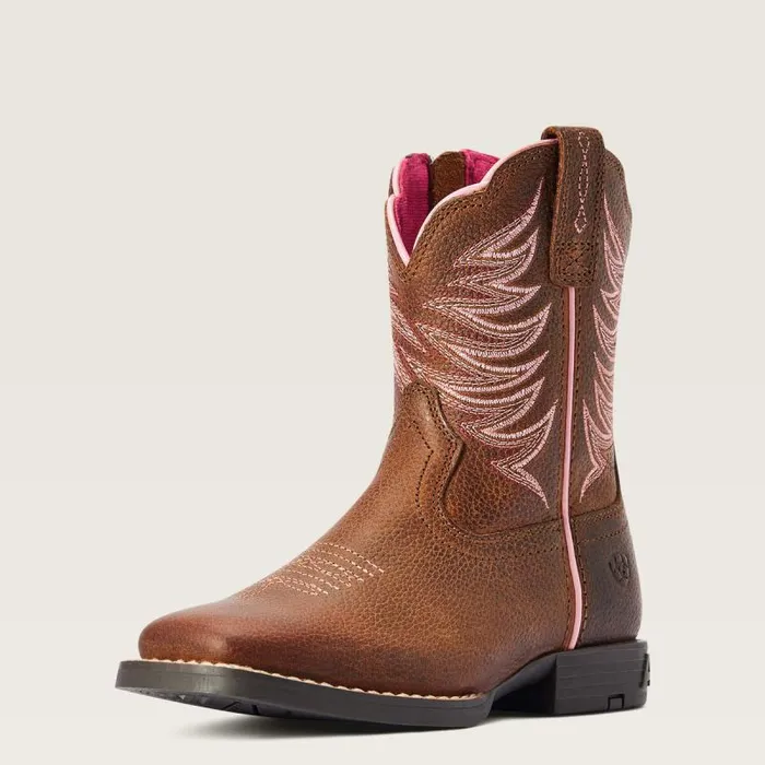 Kids Big Kids039 Footwear Ariat Child Firecatcher Western Boot Rowdy Brown