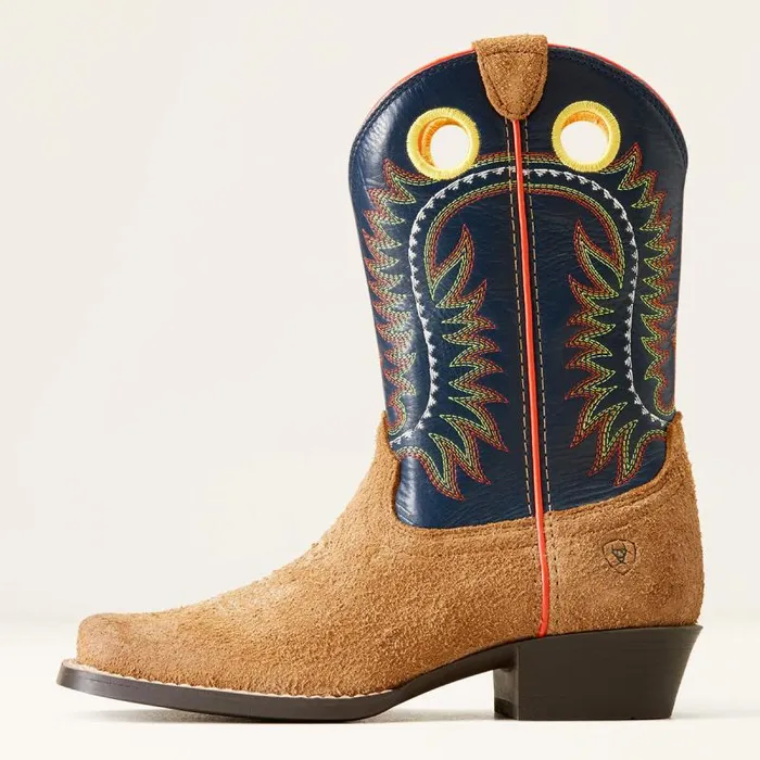 Kids Big Kids039 Footwear Ariat Derby Monroe Western Boot Tan Roughout Kids Big Kids039 Footwear Ariat Derby Monroe Western Boot Tan Roughout