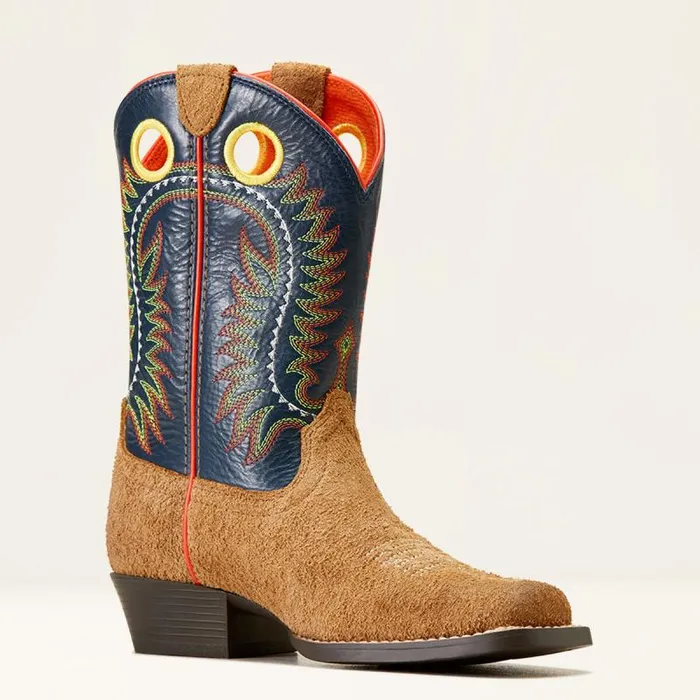 Kids Big Kids039 Footwear Ariat Derby Monroe Western Boot Tan Roughout Kids Big Kids039 Footwear Ariat Derby Monroe Western Boot Tan Roughout