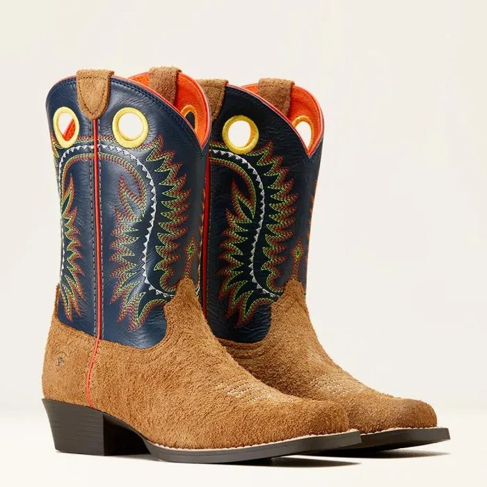 Kids Big Kids039 Footwear Ariat Derby Monroe Western Boot Tan Roughout Kids Big Kids039 Footwear Ariat Derby Monroe Western Boot Tan Roughout