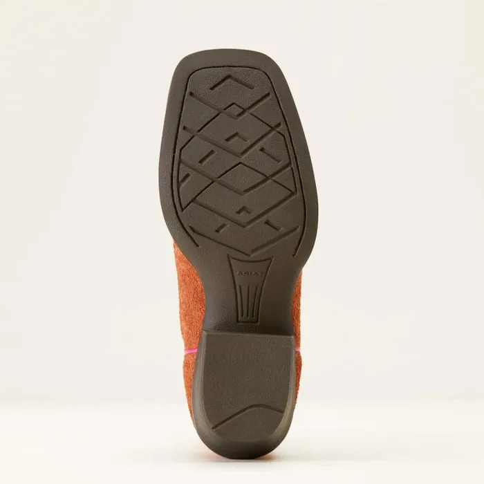 Kids Big Kids039 Footwear Ariat Derby Monroe Western Boot Terracotta Roughout Kids Big Kids039 Footwear Ariat Derby Monroe Western Boot Terracotta Roughout