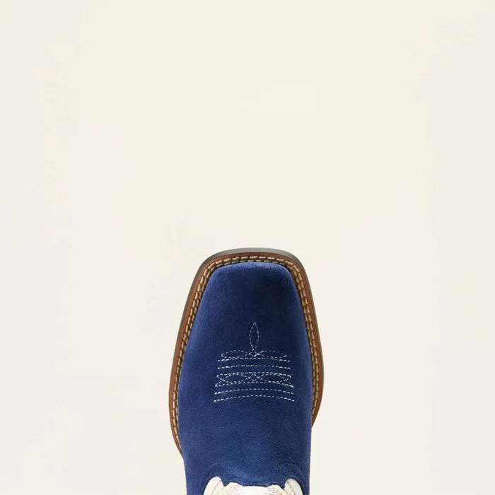 Kids Big Kids039 Footwear Ariat Futurity Fort Worth Western Boot Patriot Blue Suedepale Moon Kids Big Kids039 Footwear Ariat Futurity Fort Worth Western Boot Patriot Blue Suedepale Moon