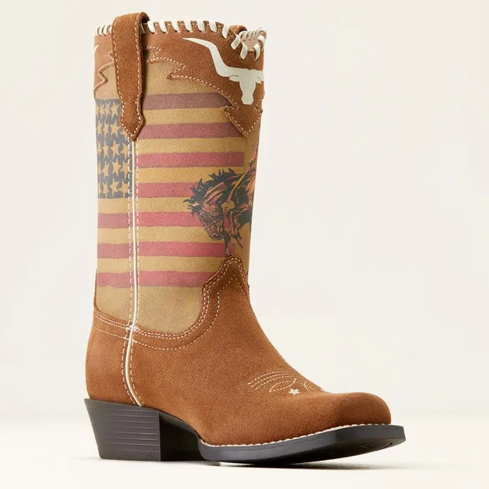 Kids Big Kids039 Footwear Ariat Futurity Rodeo Quincy Western Boot Chestnut Suedeamerican Cowboy Kids Big Kids039 Footwear Ariat Futurity Rodeo Quincy Western Boot Chestnut Suedeamerican Cowboy