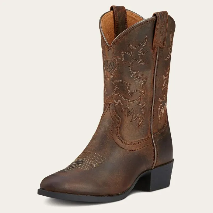 Kids Big Kids039 Footwear Ariat Heritage Western Boot Distressed Brown