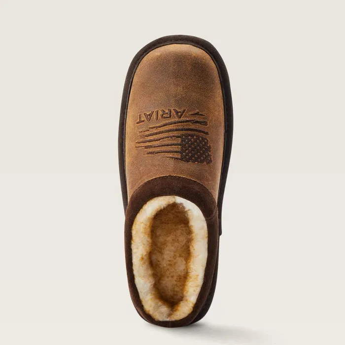 Kids Big Kids039 Footwear Ariat Patriot Square Toe Slipper Dusty Bown Suede Kids Big Kids039 Footwear Ariat Patriot Square Toe Slipper Dusty Bown Suede
