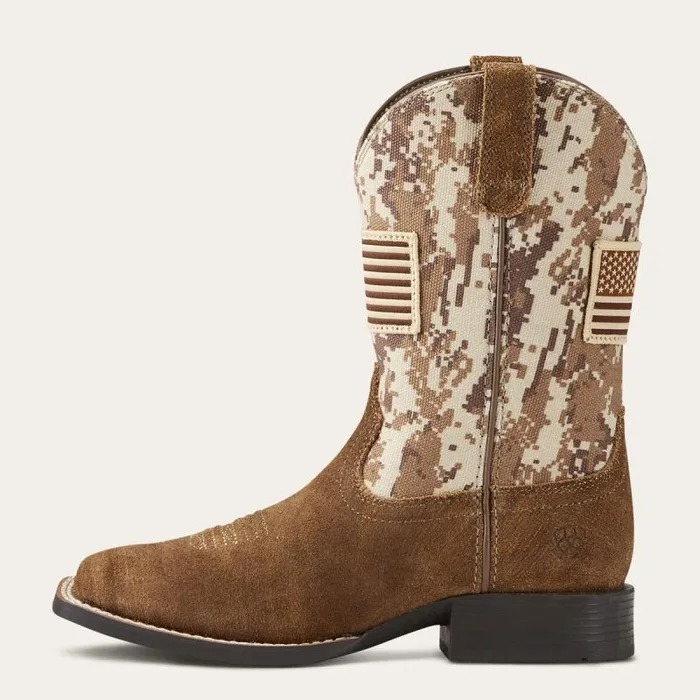 Kids Big Kids039 Footwear Ariat Patriot Western Boot Antique Mocha Sand Camo Print Kids Big Kids039 Footwear Ariat Patriot Western Boot Antique Mocha Sand Camo Print