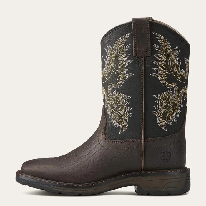 Kids Big Kids039 Footwear Ariat WorkHog Wide Square Toe Boot Bruin Brown Kids Big Kids039 Footwear Ariat WorkHog Wide Square Toe Boot Bruin Brown