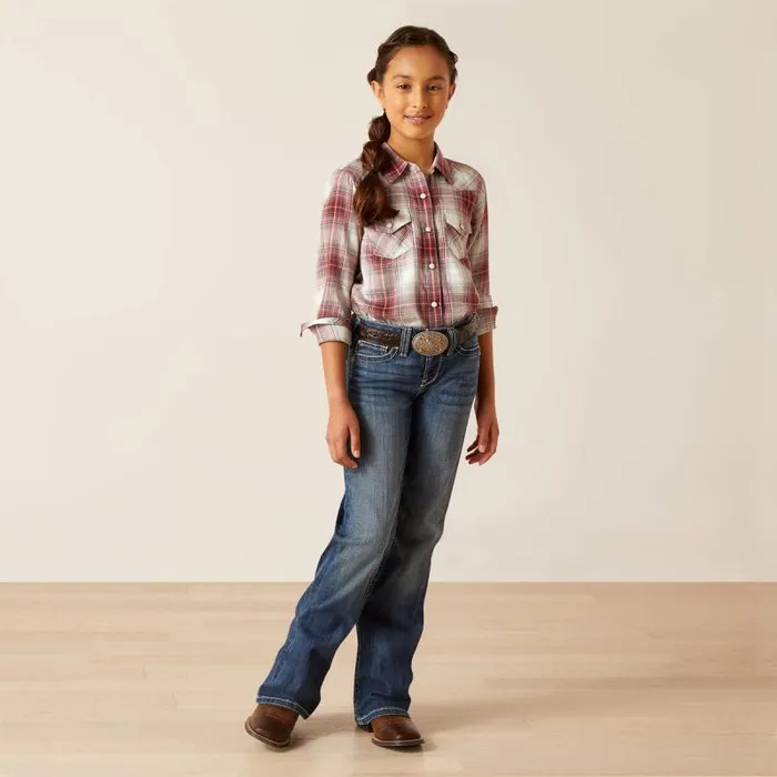 Kids Button Down Shirts Ariat Afternoon Shirt Laramie Plaid Kids Button Down Shirts Ariat Afternoon Shirt Laramie Plaid
