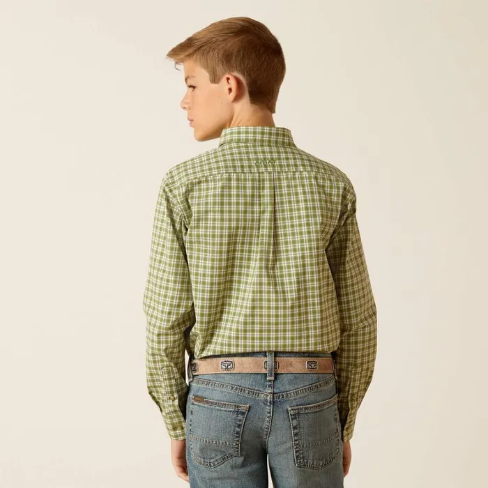 Kids Button Down Shirts Ariat Pro Series Eilad Classic Fit Shirt Green Kids Button Down Shirts Ariat Pro Series Eilad Classic Fit Shirt Green