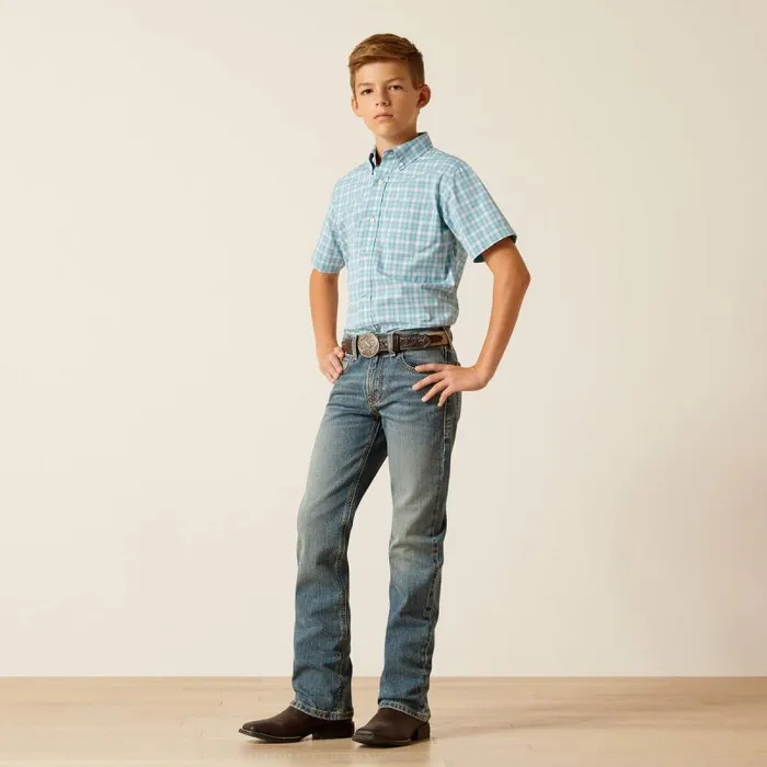 Kids Button Down Shirts Ariat Pro Series Erin Classic Fit Shirt Blue Heaven Kids Button Down Shirts Ariat Pro Series Erin Classic Fit Shirt Blue Heaven