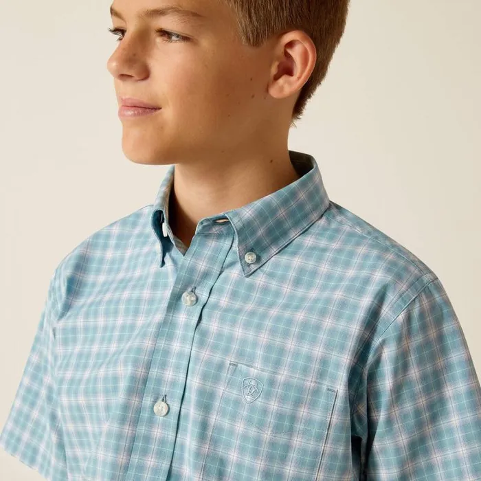 Kids Button Down Shirts Ariat Pro Series Erin Classic Fit Shirt Blue Heaven Kids Button Down Shirts Ariat Pro Series Erin Classic Fit Shirt Blue Heaven