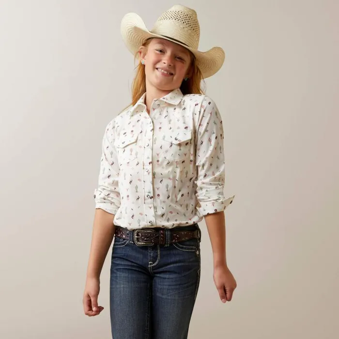 Kids Button Down Shirts Ariat Santa Fe Shirt Multi