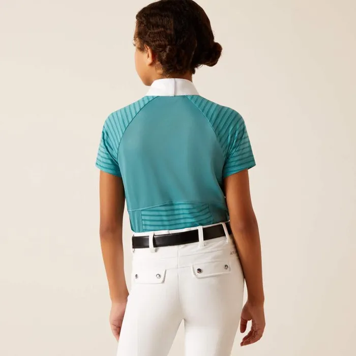 Kids English Riding Clothing Ariat Aptos Vent Show Shirt Brittany Blue Kids English Riding Clothing Ariat Aptos Vent Show Shirt Brittany Blue