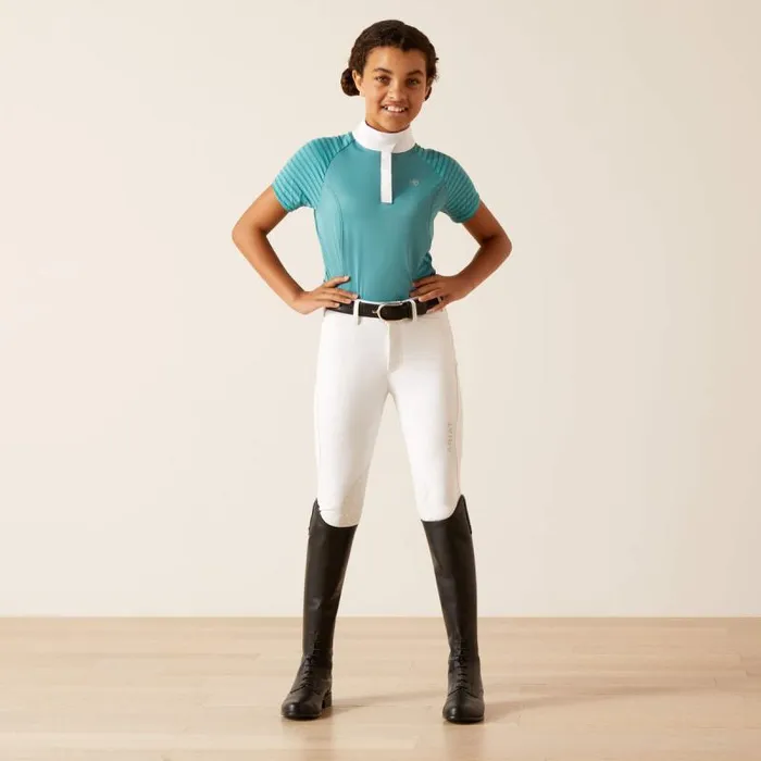 Kids English Riding Clothing Ariat Aptos Vent Show Shirt Brittany Blue Kids English Riding Clothing Ariat Aptos Vent Show Shirt Brittany Blue