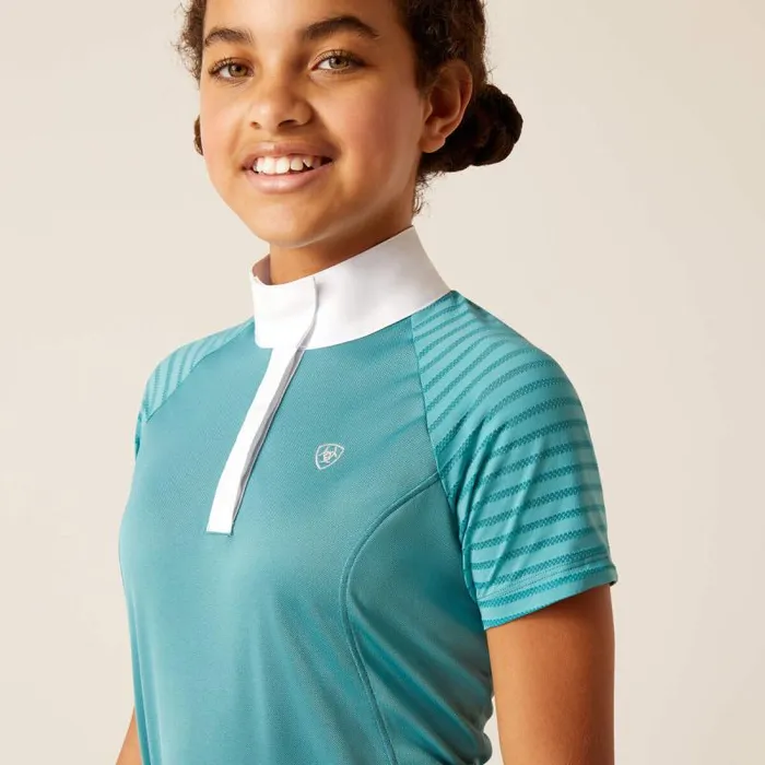 Kids English Riding Clothing Ariat Aptos Vent Show Shirt Brittany Blue Kids English Riding Clothing Ariat Aptos Vent Show Shirt Brittany Blue