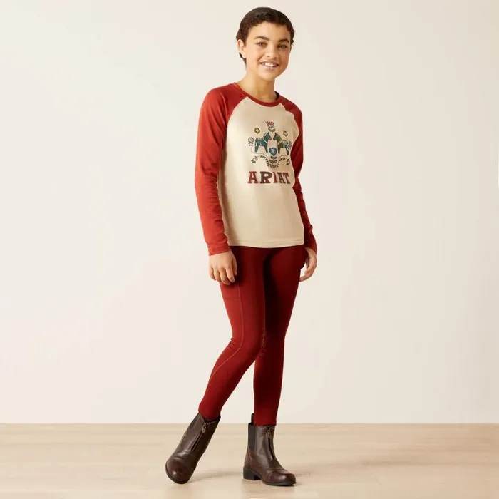 Kids English Riding Clothing Ariat Dala Horses TShirt Oatmeal Heather Kids English Riding Clothing Ariat Dala Horses TShirt Oatmeal Heather