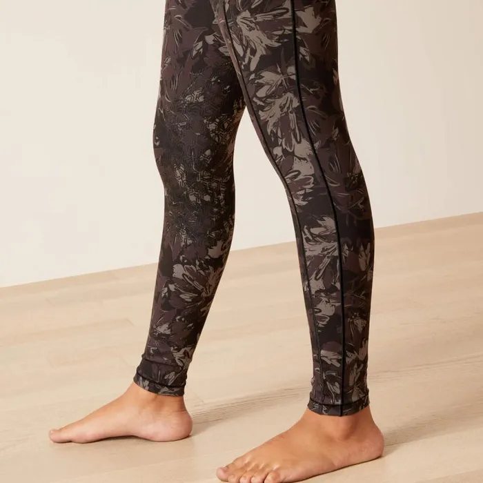 Kids English Riding Clothing Ariat Eos Etch Half Grip Tight Exploded Black Floral