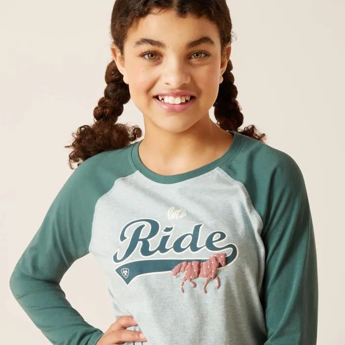 Kids English Riding Clothing Ariat Let039s Ride TShirt Arctic Kids English Riding Clothing Ariat Let039s Ride TShirt Arctic