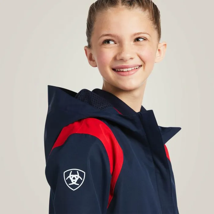 Kids English Riding Clothing Ariat Spectator Waterproof Jacket Team Kids English Riding Clothing Ariat Spectator Waterproof Jacket Team