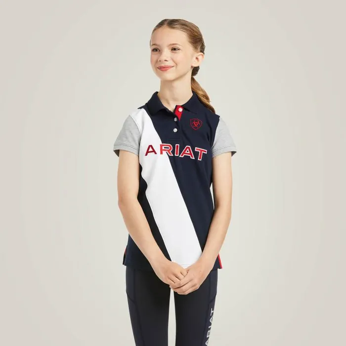 Kids English Riding Clothing Ariat Taryn Polo Team