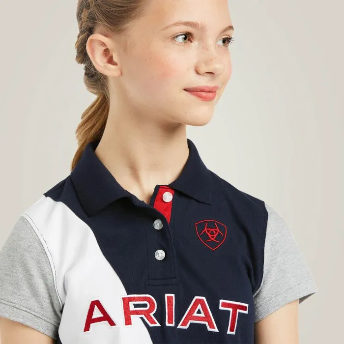 Kids English Riding Clothing Ariat Taryn Polo Team Kids English Riding Clothing Ariat Taryn Polo Team
