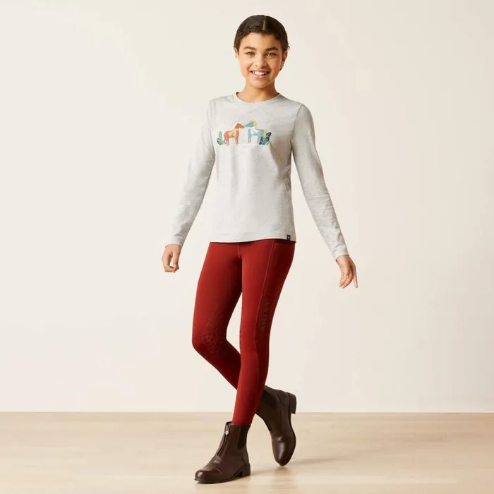 Kids English Riding Clothing Ariat Winter Fashions TShirt Heather Grey Kids English Riding Clothing Ariat Winter Fashions TShirt Heather Grey