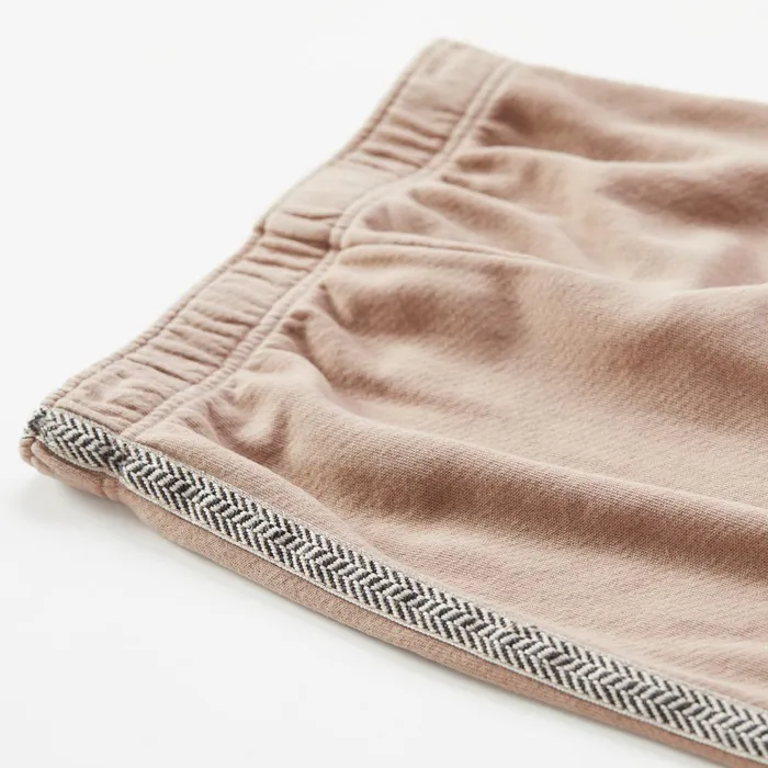 Kids Sale MONROW Chevron Trim Elastic Waist Sweats Taupe
