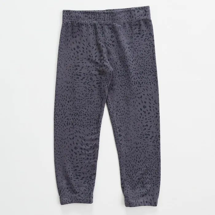 Kids Sale MONROW Mini Cheetah Elastic Waist Sweats Vintage Black